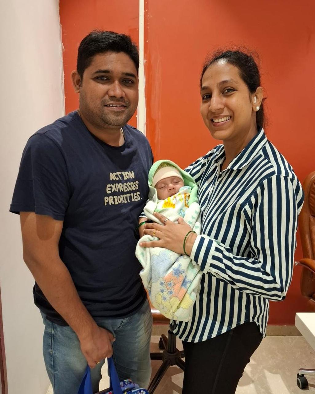 The wait is over — Family of three