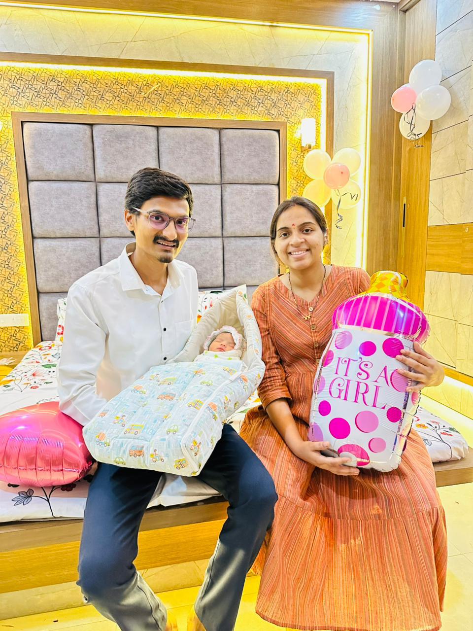A heart full of love — It's a girl!